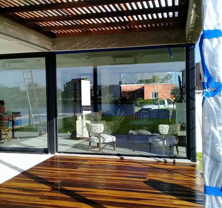 pergola y deck de madera