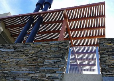 Pérgola en terraza