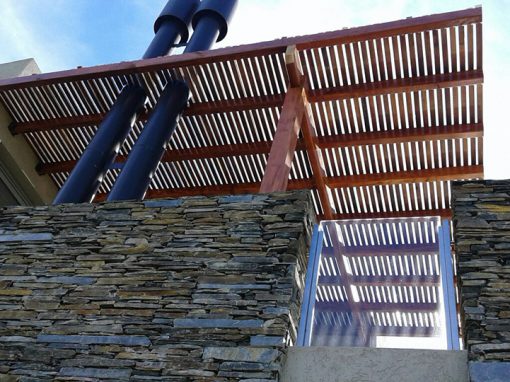 Pérgola en terraza