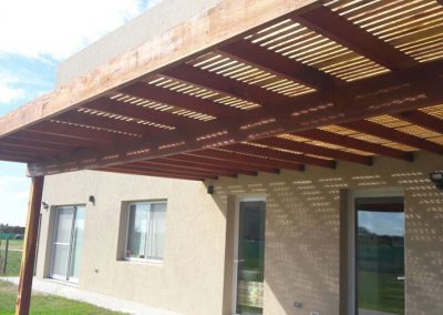 Pérgola en patio